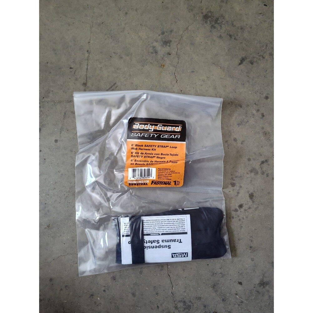 Fastenal 6' Body Guard Suspension Trauma Strap loop web harness kit #1335219